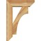 Ekena Millwork Westlake Slat Rough Sawn Bracket w/ Offset Brace, Western Red Cedar, 6"W x 18"D x 26"H BKT0604X18X26WTL06RWR - alternate 3